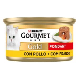 Comida Húmida para Gato Adulto Fondant Frango Purina Gourmet Gold