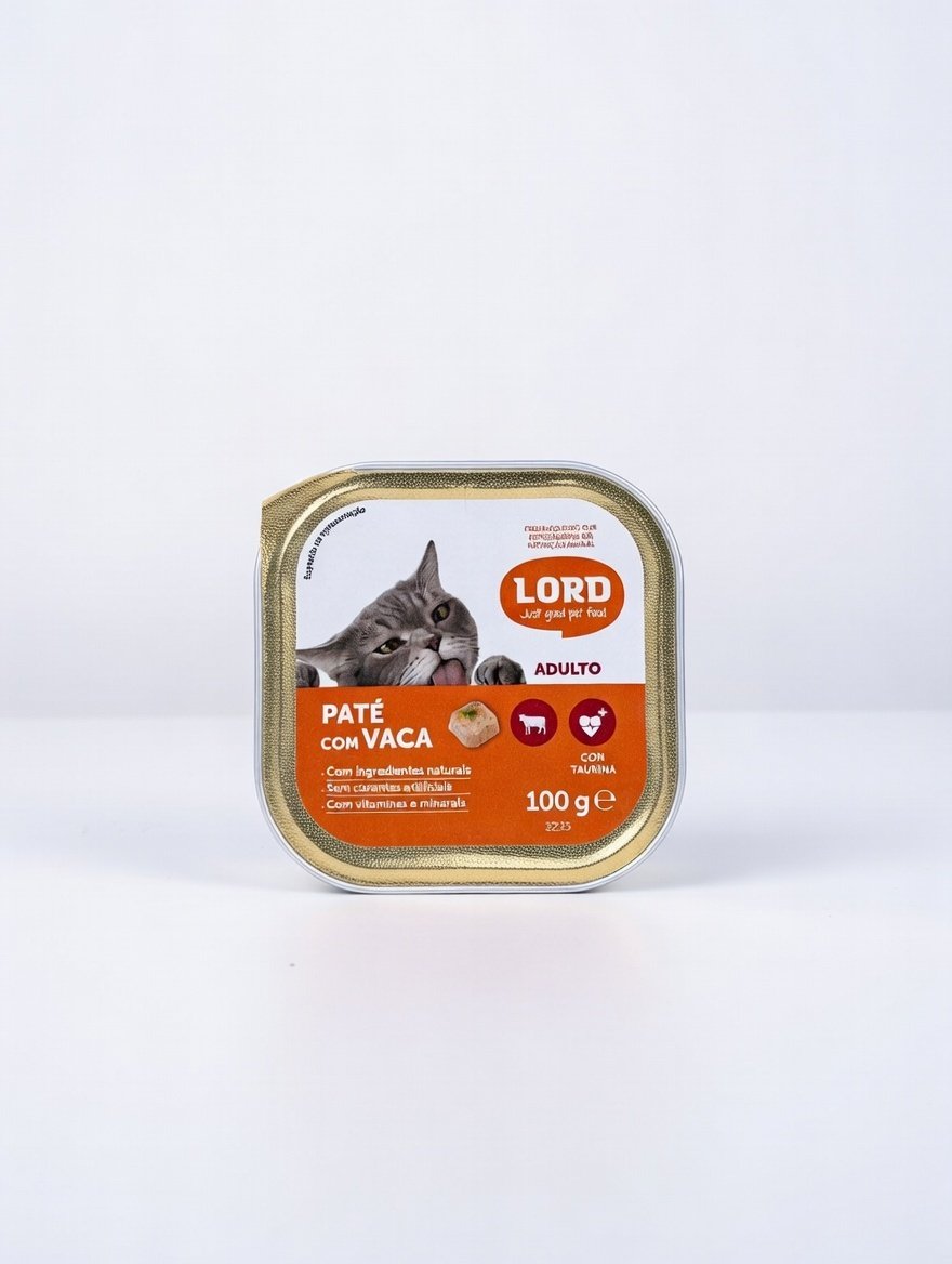 Comida Húmida para Gato Lord Paté com Vaca
