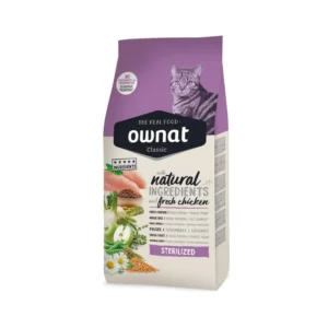 OWNAT Classic Sterilized - Ração seca para gato adulto esterilizado - Frango
