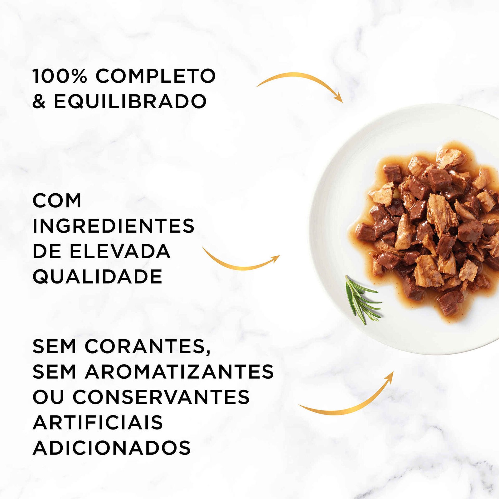 Comida Húmida para Gato Duplo Prazer Vaca e Frango Purina Gourmet Gold - Image 2